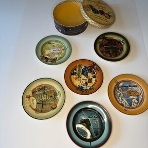 Tommy Bahama Decorative 6 appetizer small Plate Set wall art